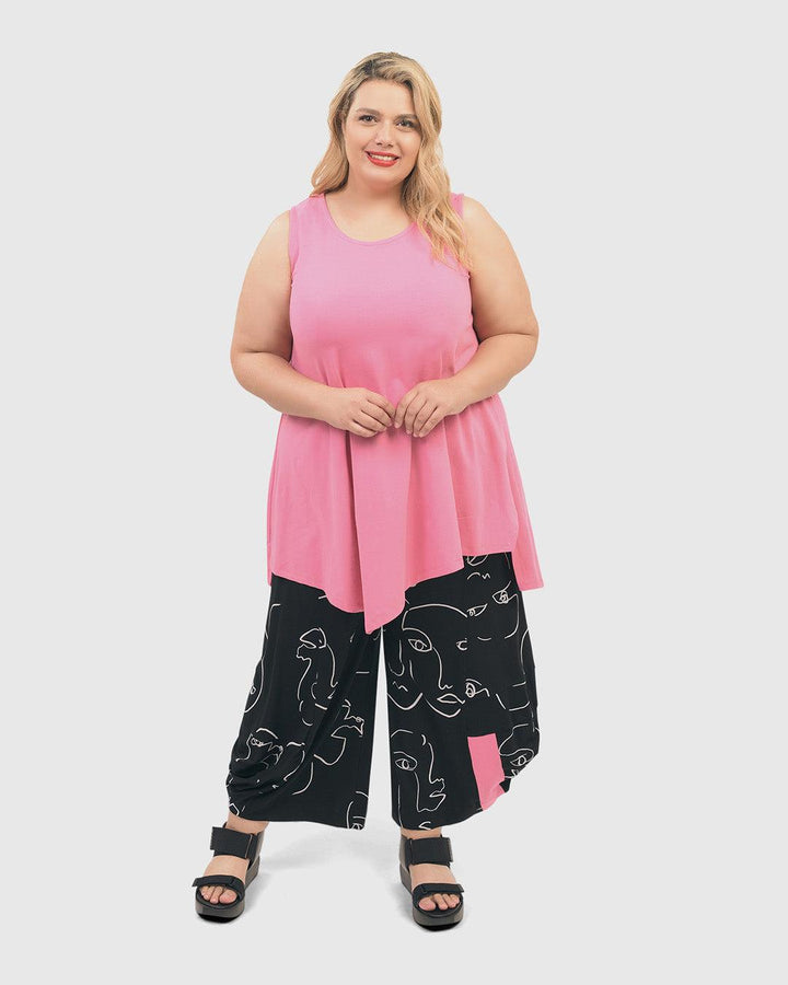Ani Sleeveless Tunic Top, Bazooka - Alembika Designer Women's Clothing