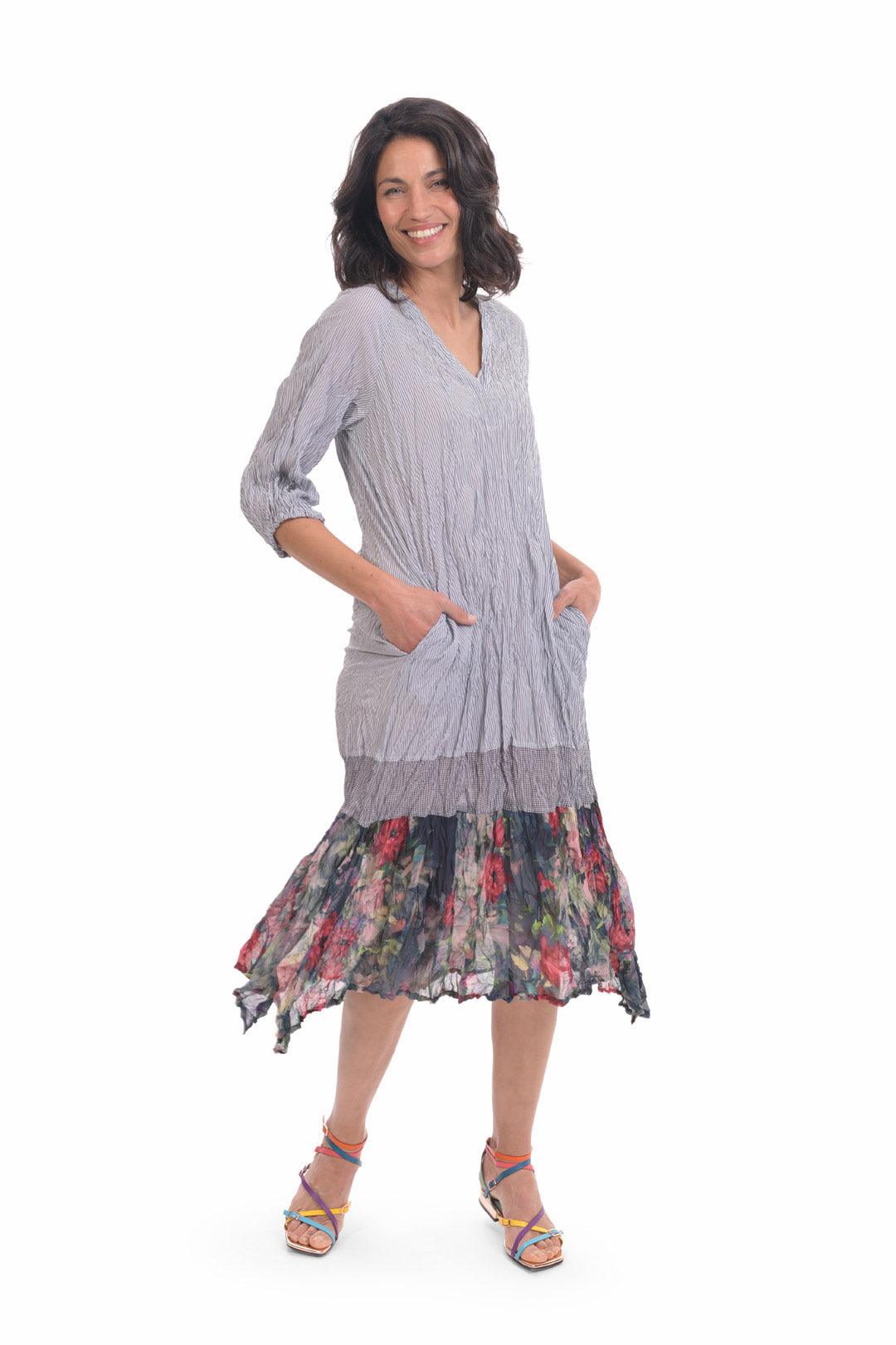 Alyssa Midi Dress, Flora – Alembika U.S