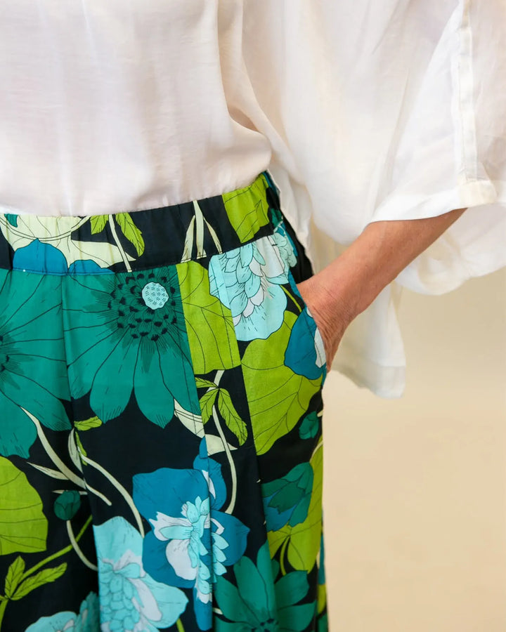 Cara Wide-Leg Pants, Floral