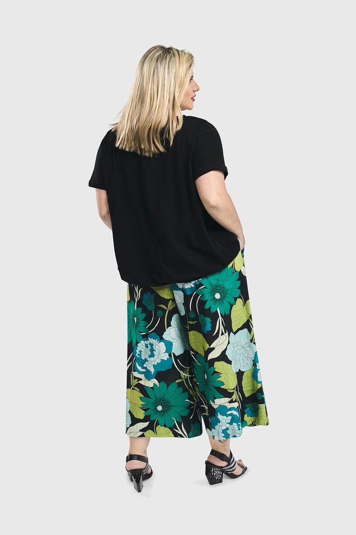 Cara Culotte Pants, Floral - Alembika Designer Women's Clothing