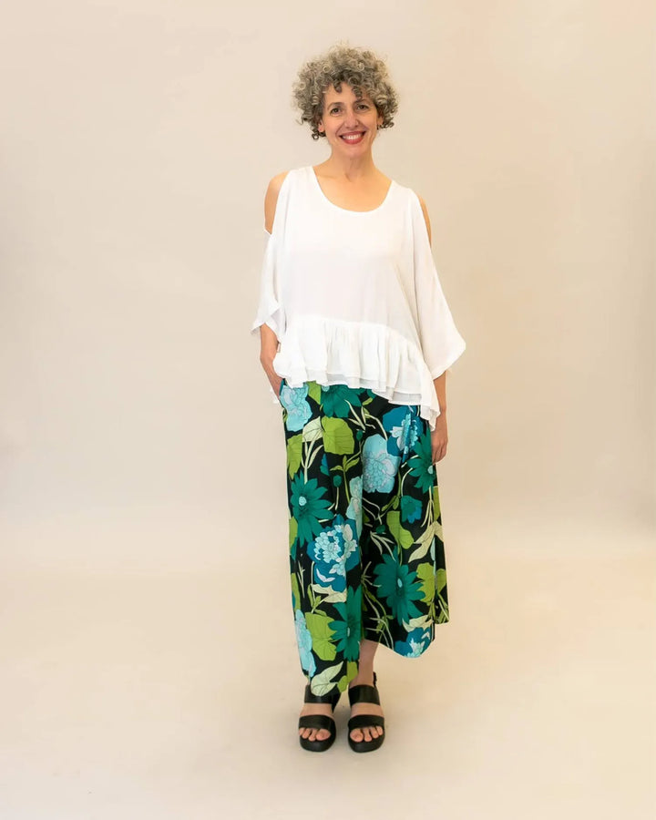 Cara Wide-Leg Pants, Floral