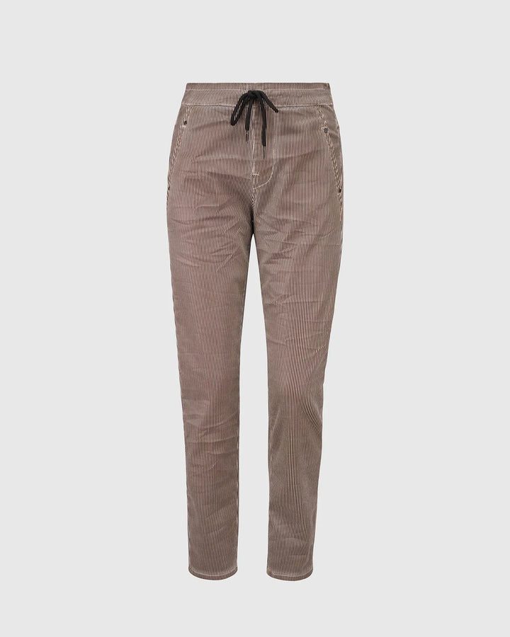 Pinstripe Iconic Stretch Jeans, Coffee