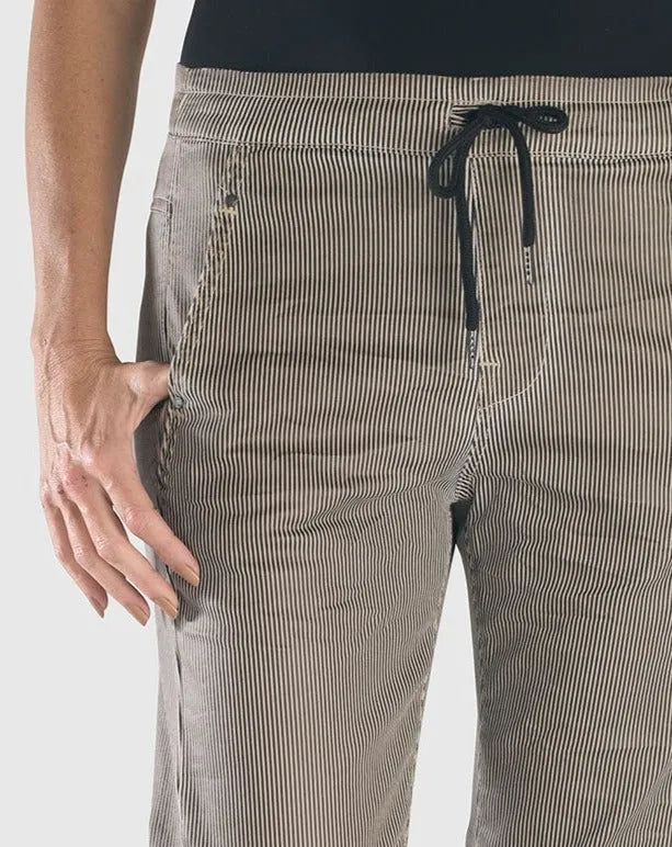 Pinstripe Iconic Stretch Jeans, Coffee