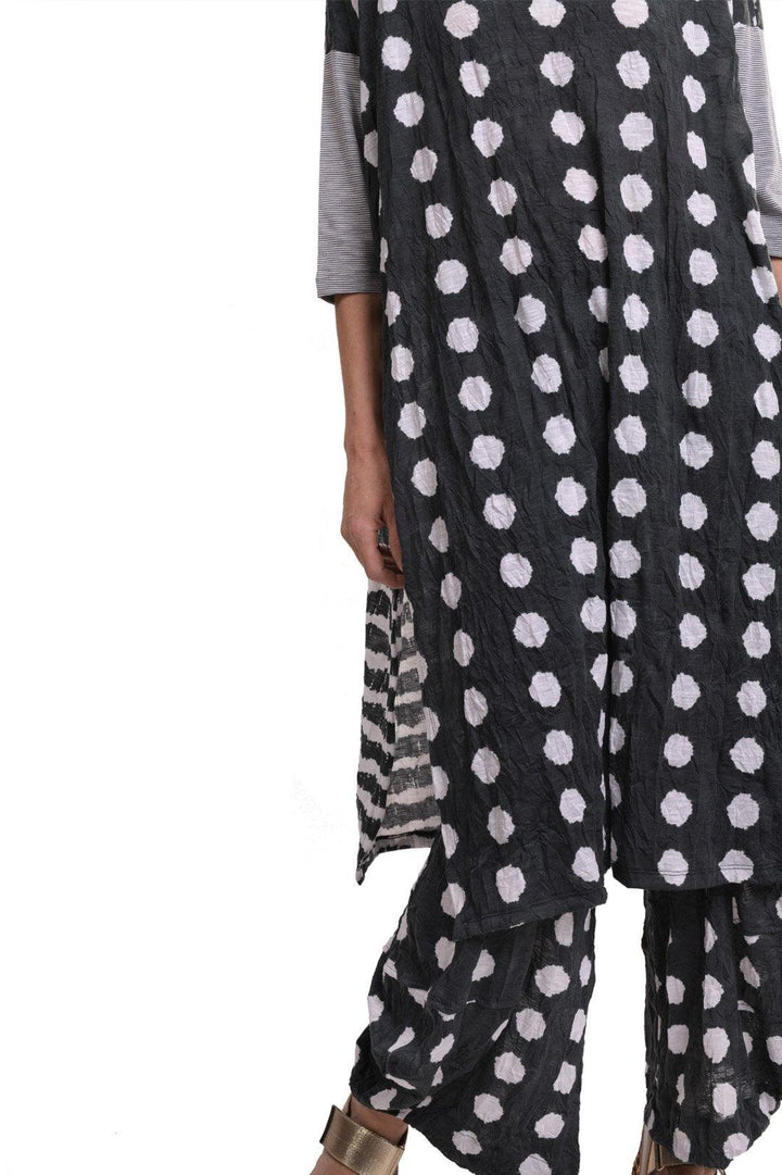 Duet Crinkle Maxi Dress, Charcoal - Alembika Designer Women's Clothing