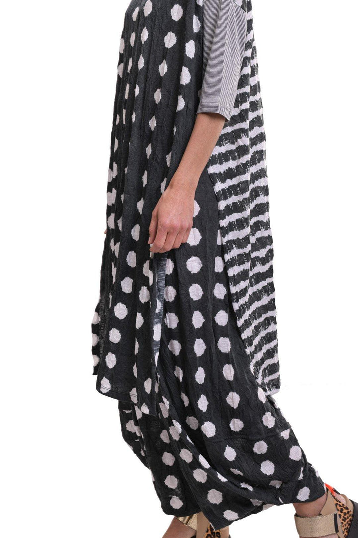 Duet Crinkle Maxi Dress, Charcoal - Alembika Designer Women's Clothing