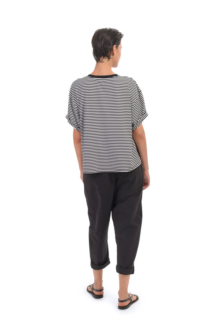 URBAN Heart Appliqué Stripe Tee