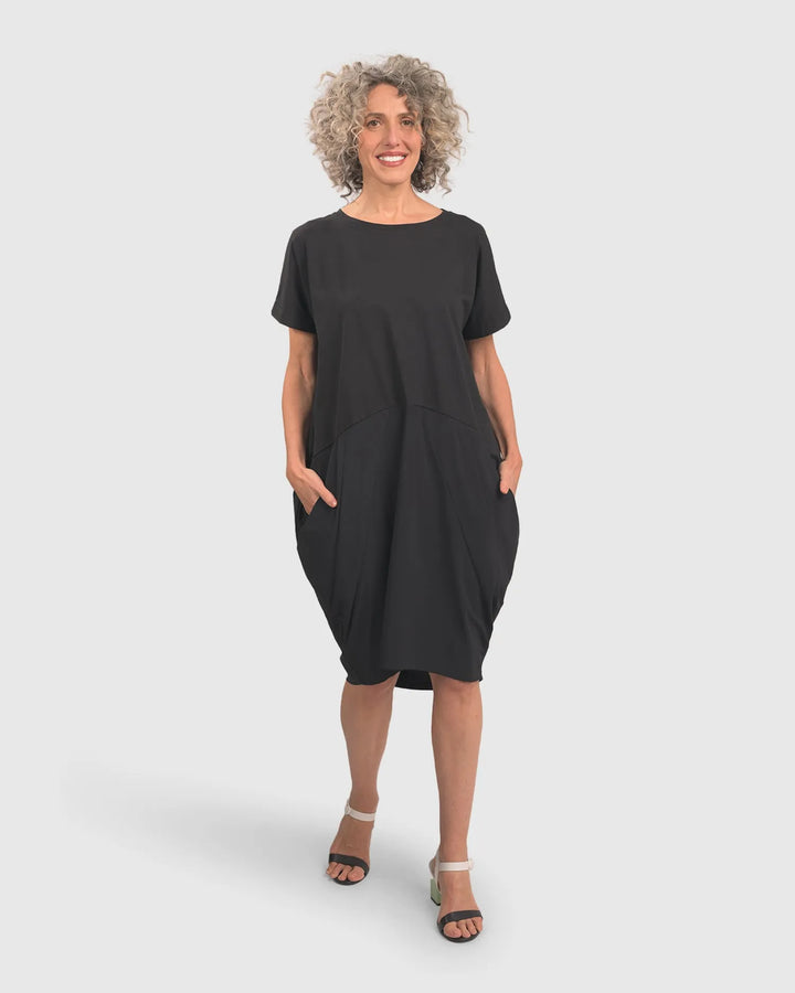 Tekbika Cocoon Dress, Black
