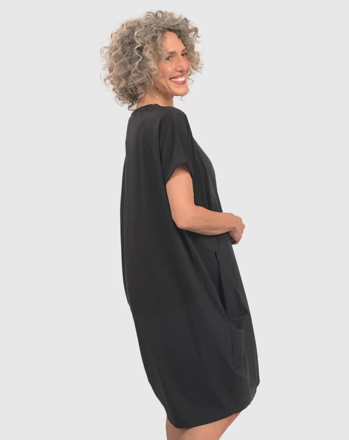Tekbika Cocoon Dress, Black