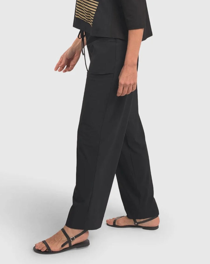 Tekbika Drawstring Pants, Black