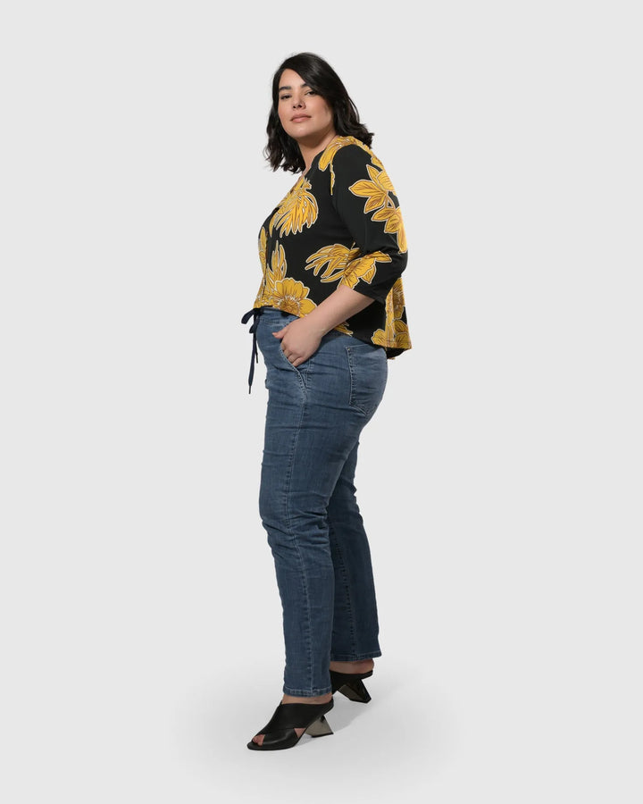 Kona Crop Cardigan Jacket, Gold