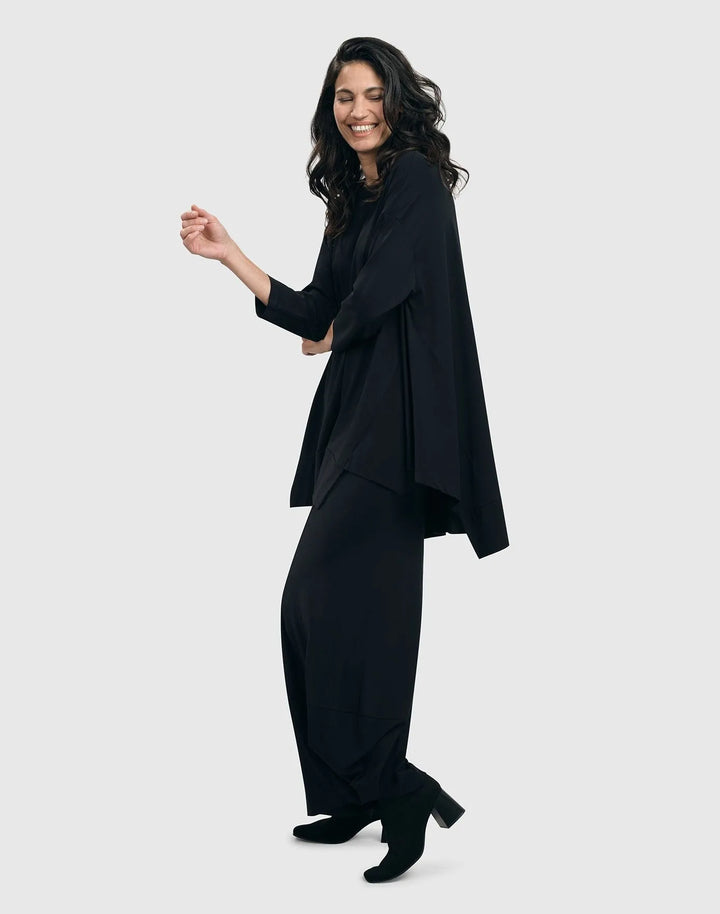 Essential Punto Pants, Tall, Black