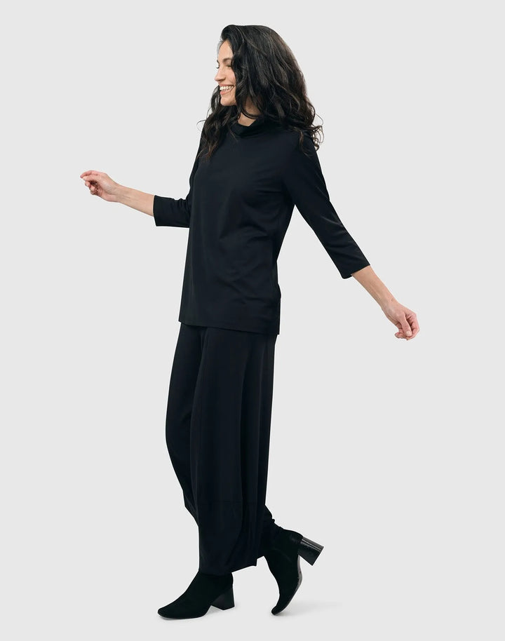 Essential Punto Pants, Tall, Black