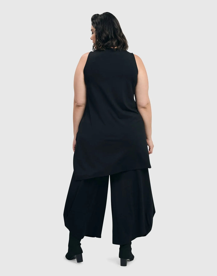 Essential Punto Pants, Tall, Black