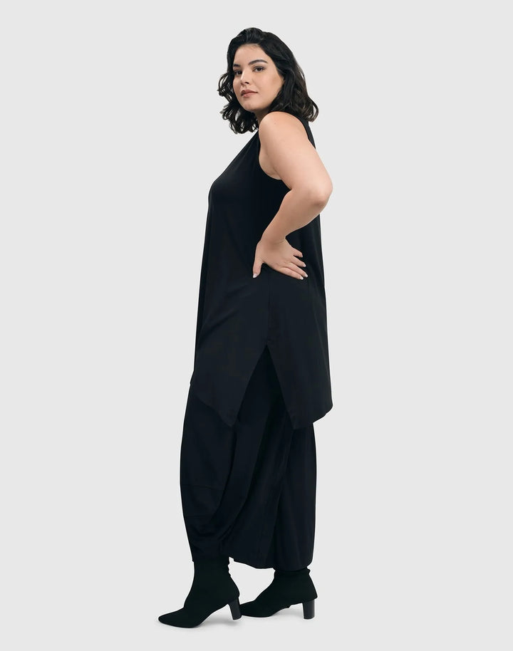 Essential Punto Pants, Tall, Black