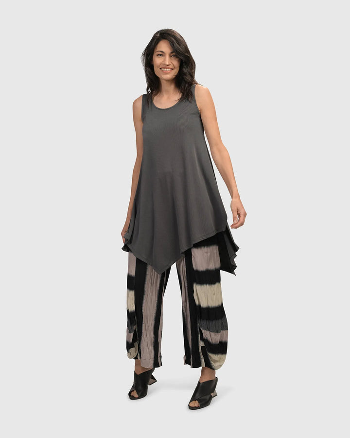 Jess Crinkle Punto Pants, Stripe
