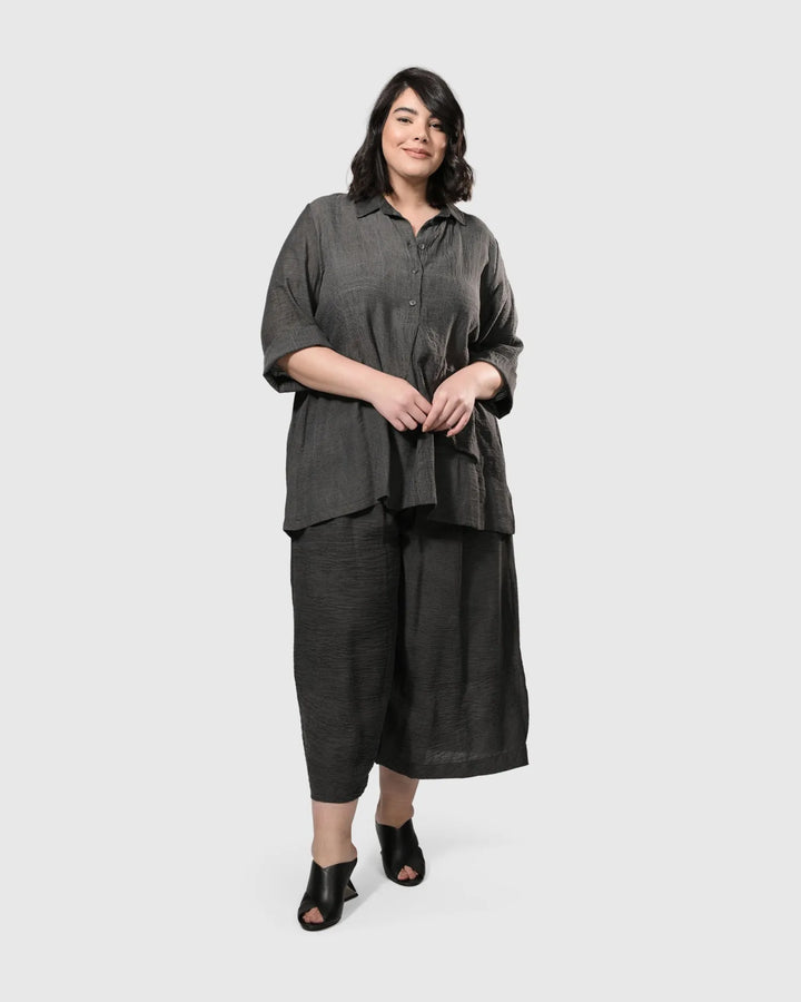 Dana Palazzo Pants, Dove grey