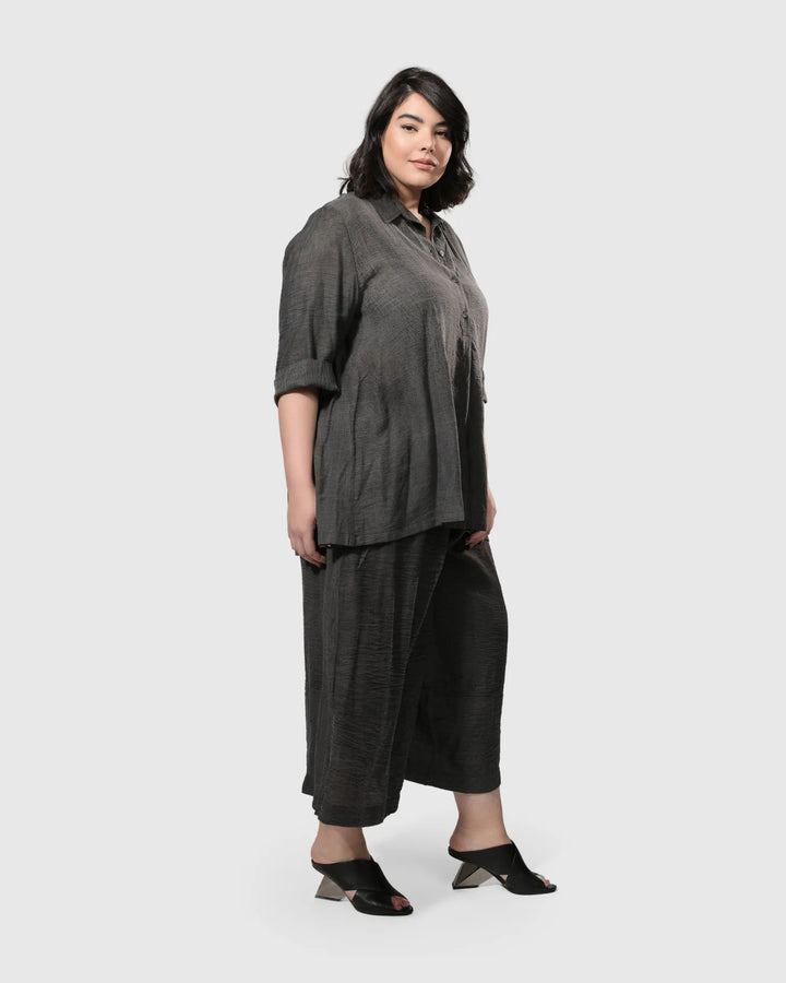 Dana Palazzo Pants, Dove grey