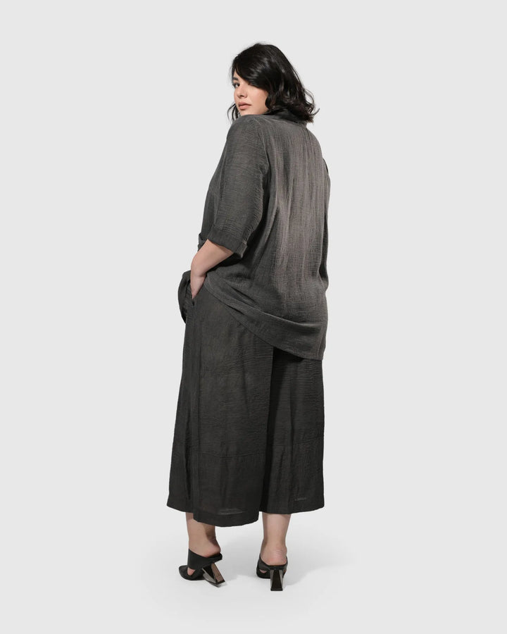 Dana Palazzo Pants, Dove grey