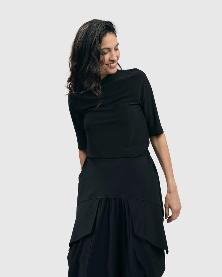 Tekbika Must-Have Mockneck Top, Black