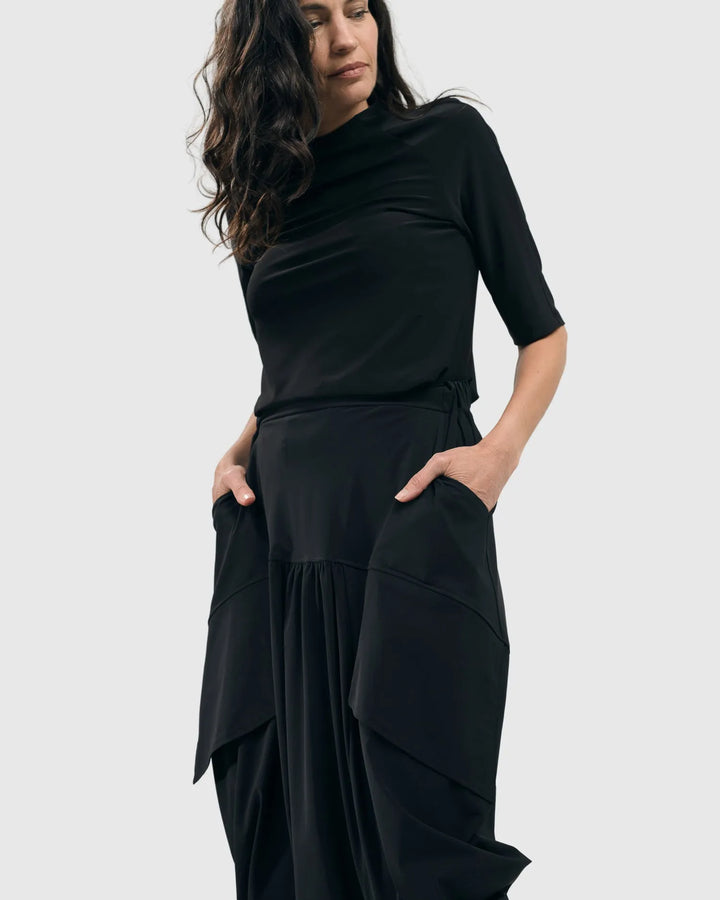 Tekbika Must-Have Mockneck Top, Black