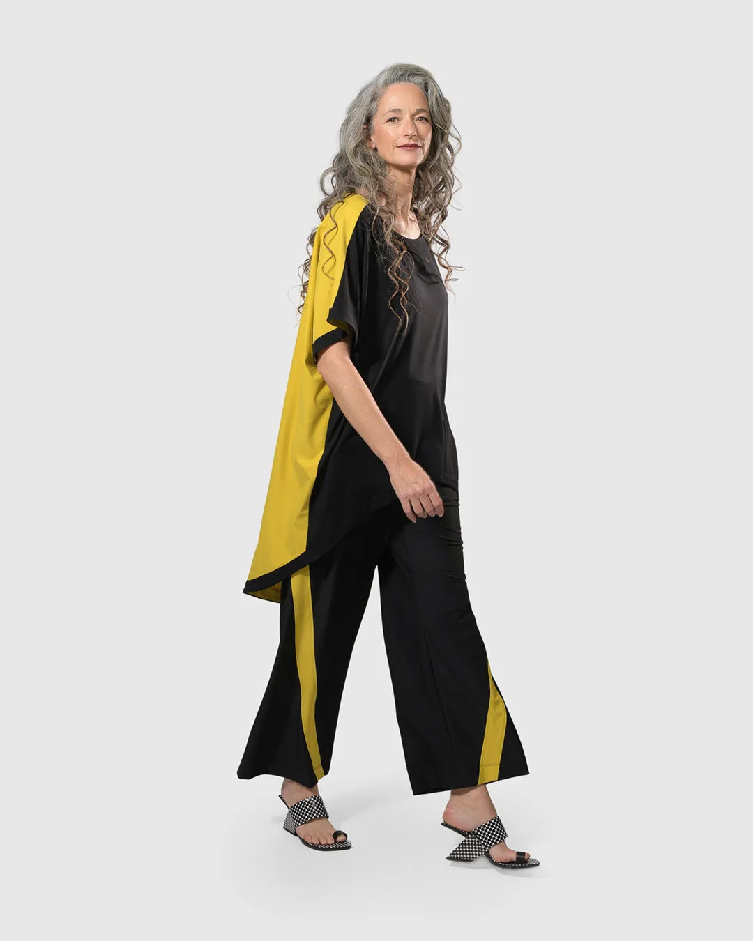 Tekbika Debra Hi Lo Tunic Top Yellow Alembika Us