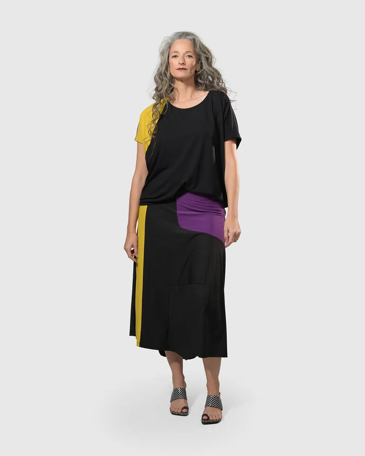Tekbika Swing Maxi Skirt, Multi/yellow