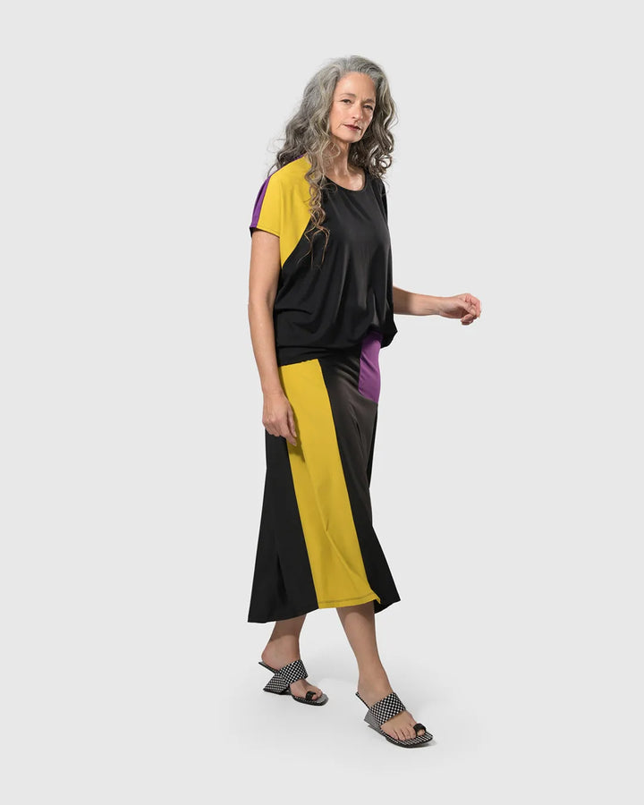 Tekbika Swing Maxi Skirt, Multi/yellow