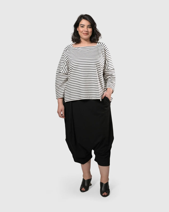 Urban Crop Harem Pants, Black