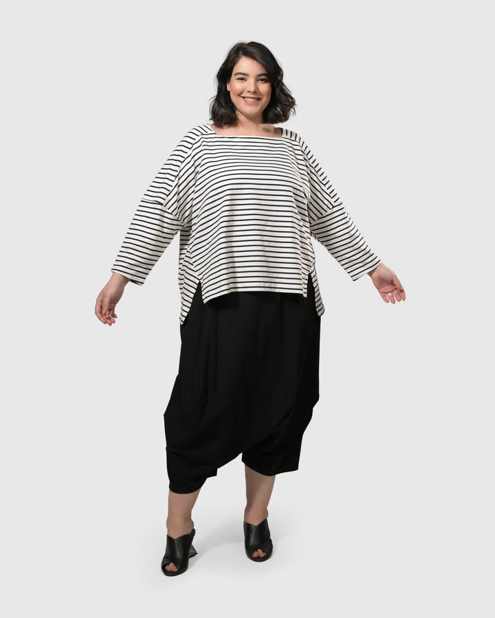 Urban Crop Harem Pants, Black