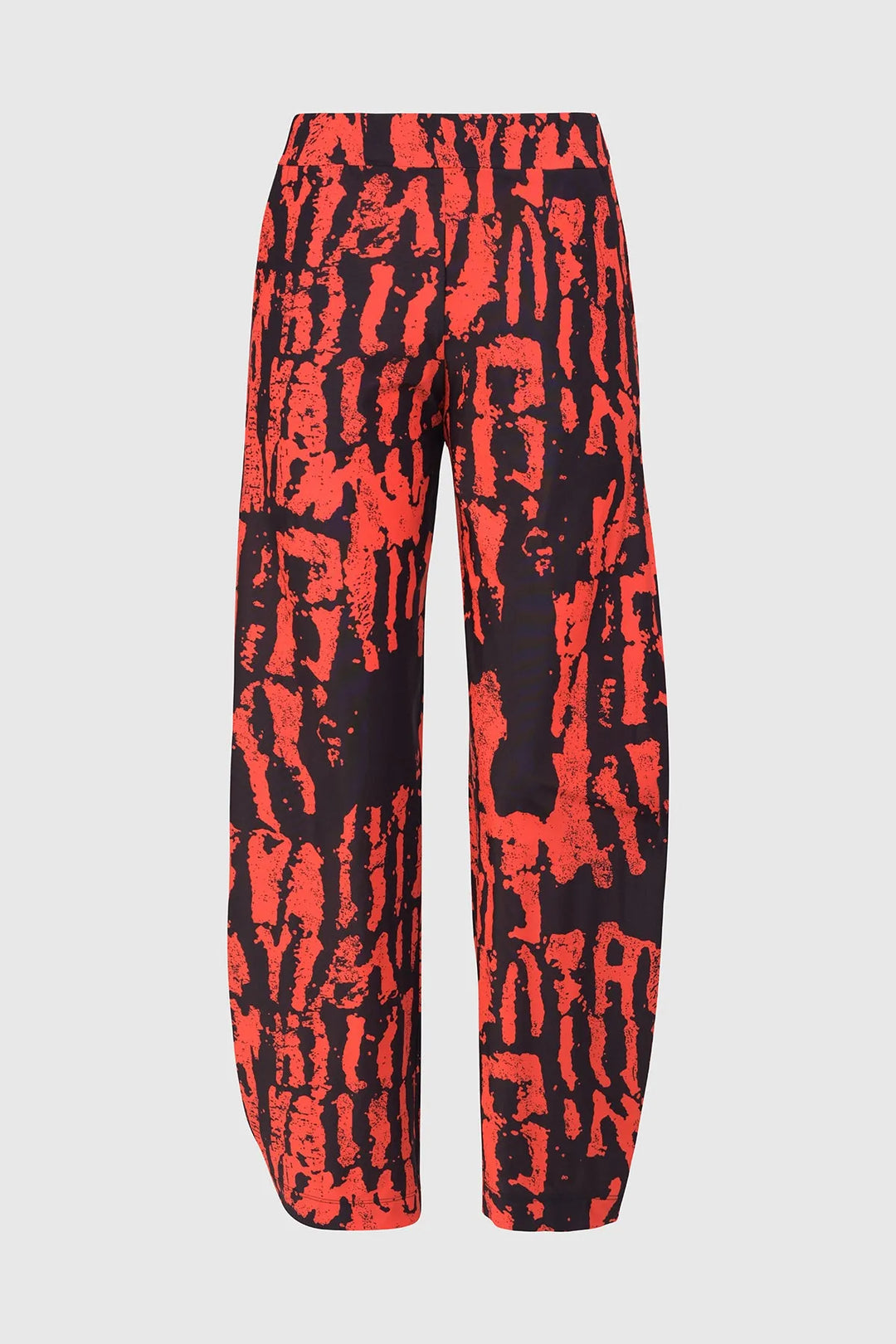 red & black tekbika graffiti flow pants for Women Over 50