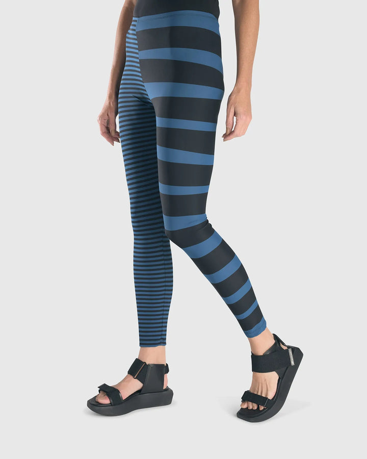 Tekbika Stripe Leggings, Ocean