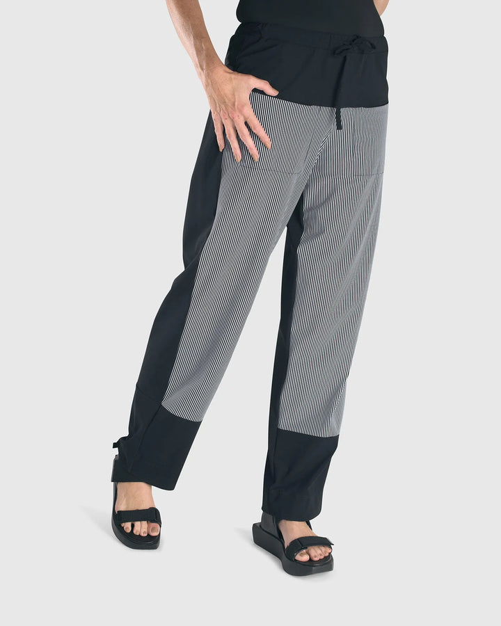 Tekbika Drawstring Pants, Stripe