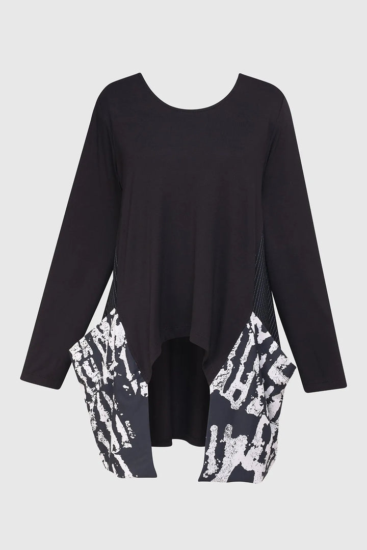 black tekbika pocket top