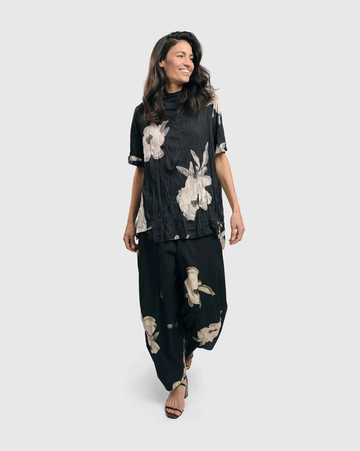 Kennedy Crinkle Punto Pants, Roses