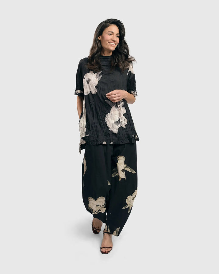 Kennedy Crinkle Punto Pants, Roses