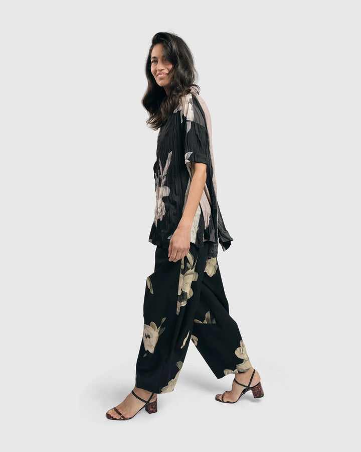 Kennedy Crinkle Punto Pants, Roses