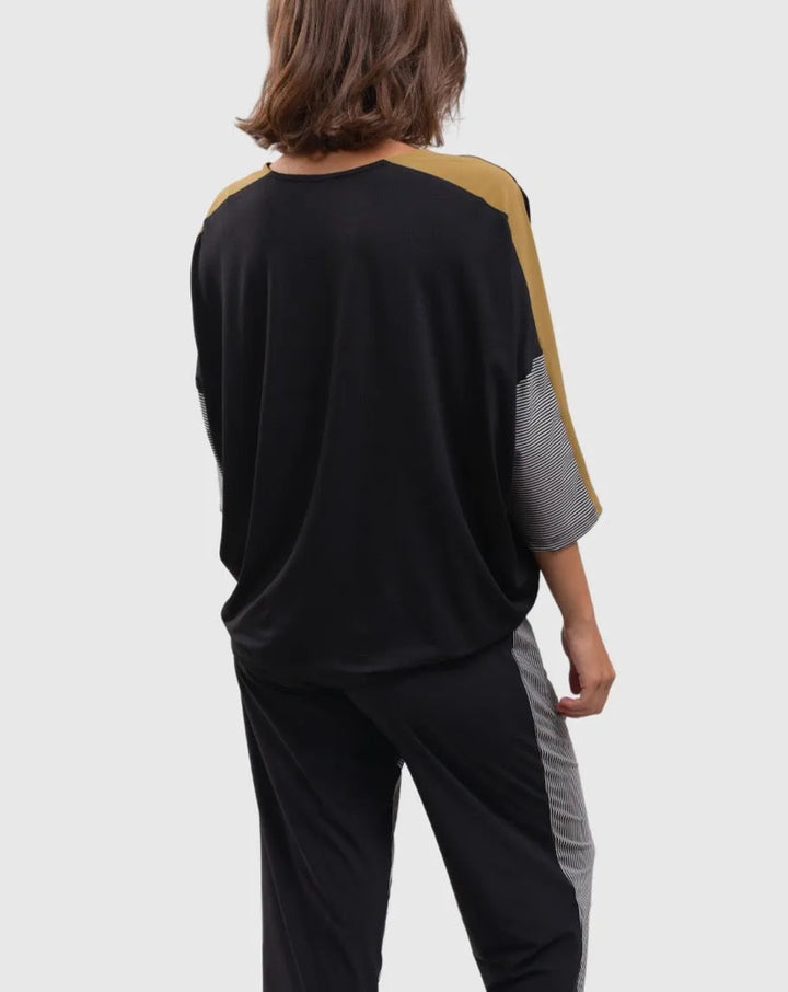 Tekbika Dolman Top, Mustard
