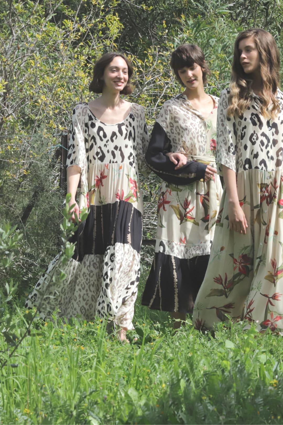 designer swing dresses Dries Van Noten, Printed maxi dress, Women, Black, US 8, Dresses, Viscose