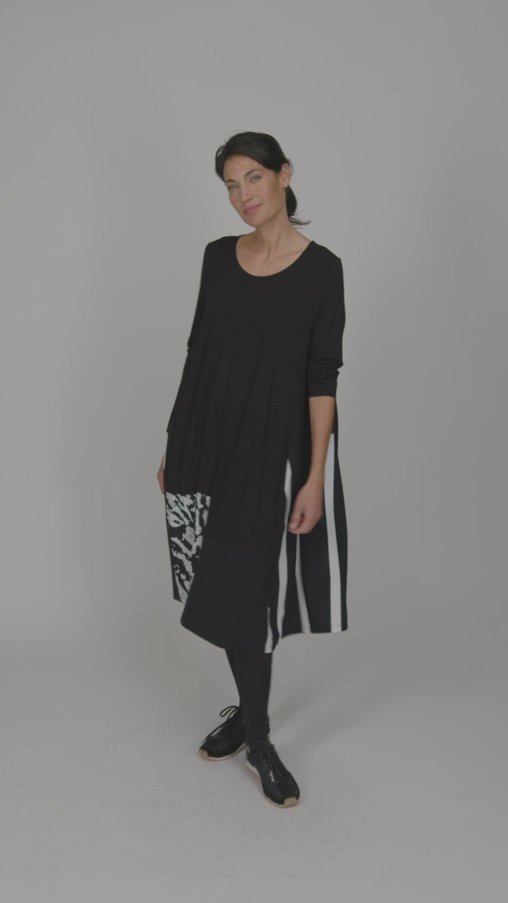 tekbika graffiti swing dress for women