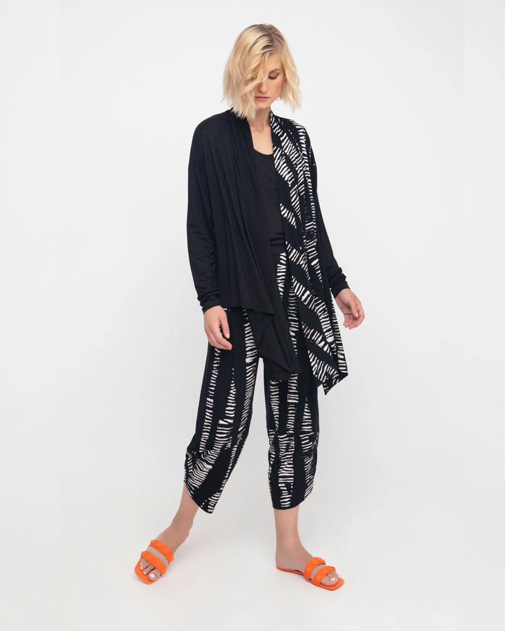 Ozai N Ku Bliss Crop Tulip Pants, Black