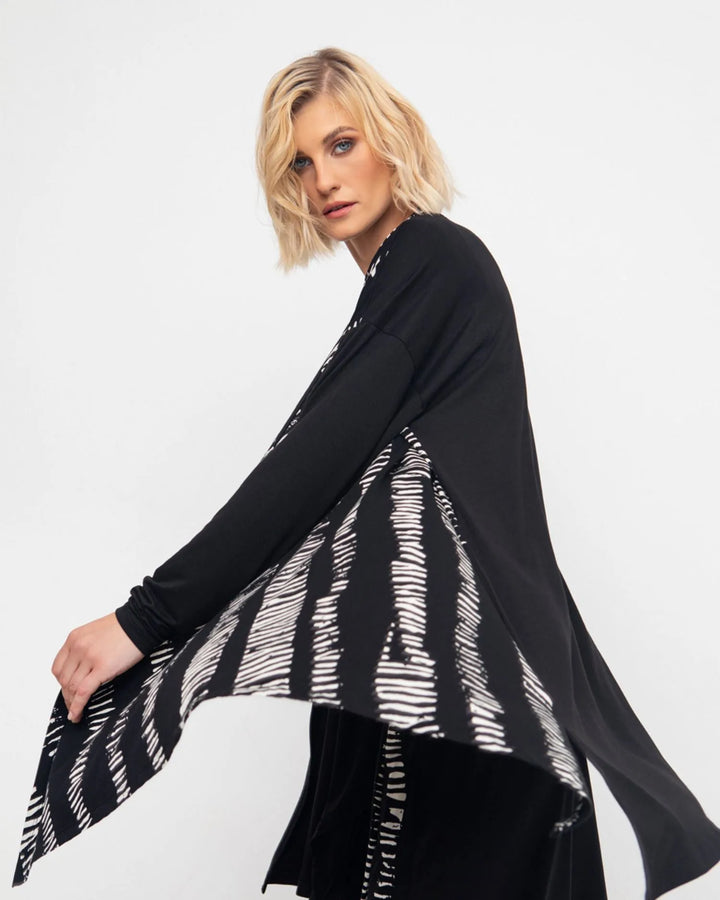 Ozai N Ku Bliss Open-Front Cardigan, Black