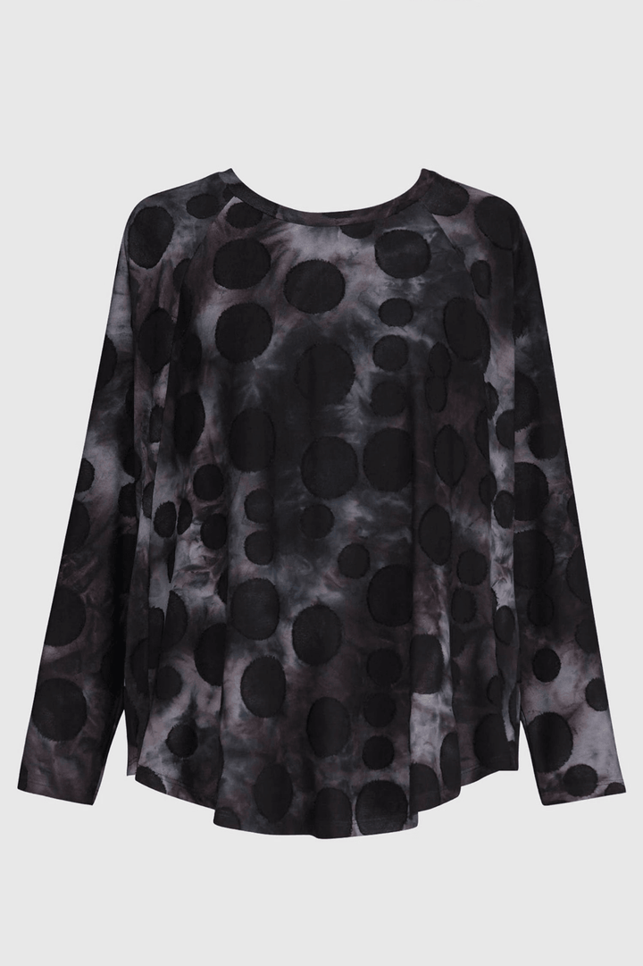 Echo Raglan Top, Smoke - Alembika Designer Women's Clothing