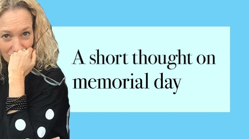 Just a Thought - Memorial Day - Alembika Designer Women's Clothing