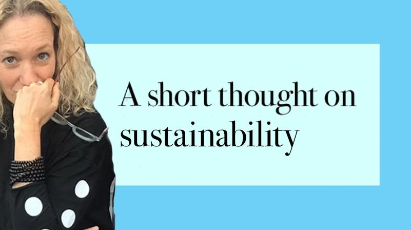 Just a Thought - Sustainability - Alembika Designer Women's Clothing