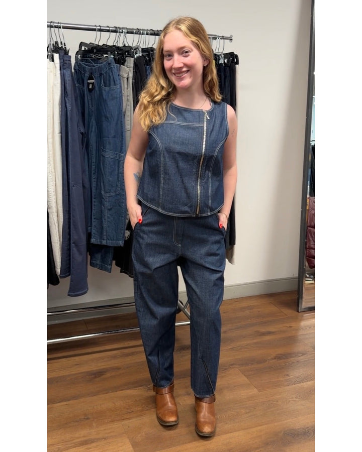 Ozai N Ku Ergo Zip Vest, Denim