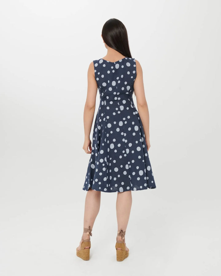 Blueberry Venezia Circle Dress, Navy