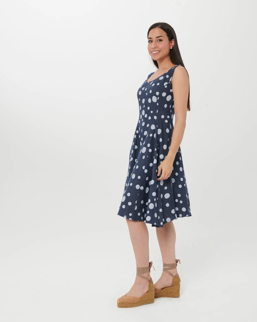 Blueberry Venezia Circle Dress, Navy