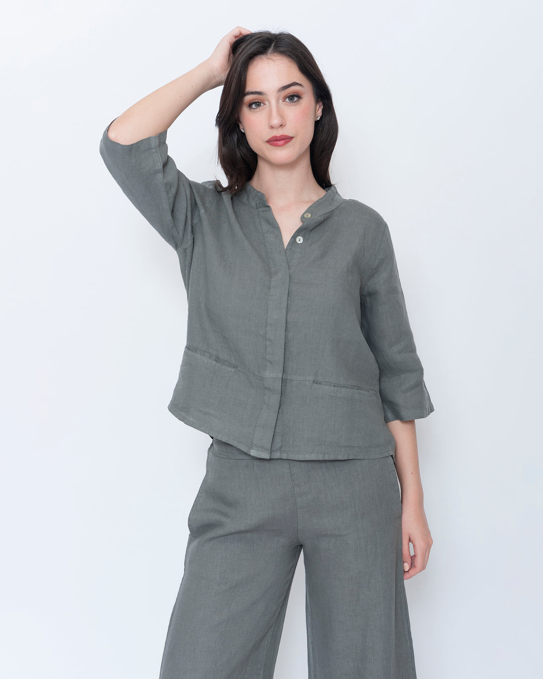 Blueberry Heritage Shirt, Slate