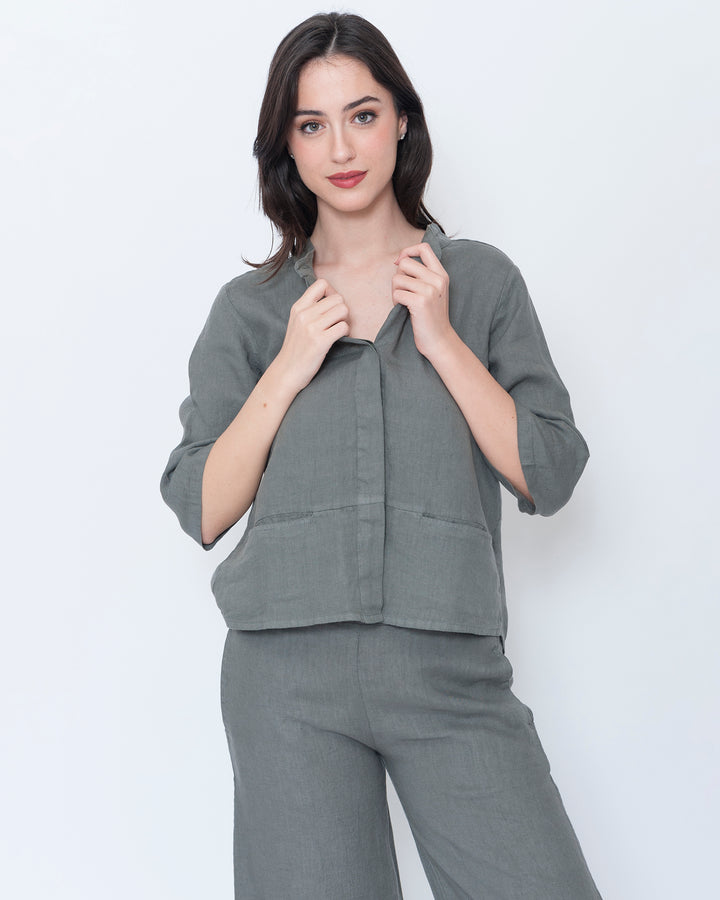 Blueberry Heritage Shirt, Slate