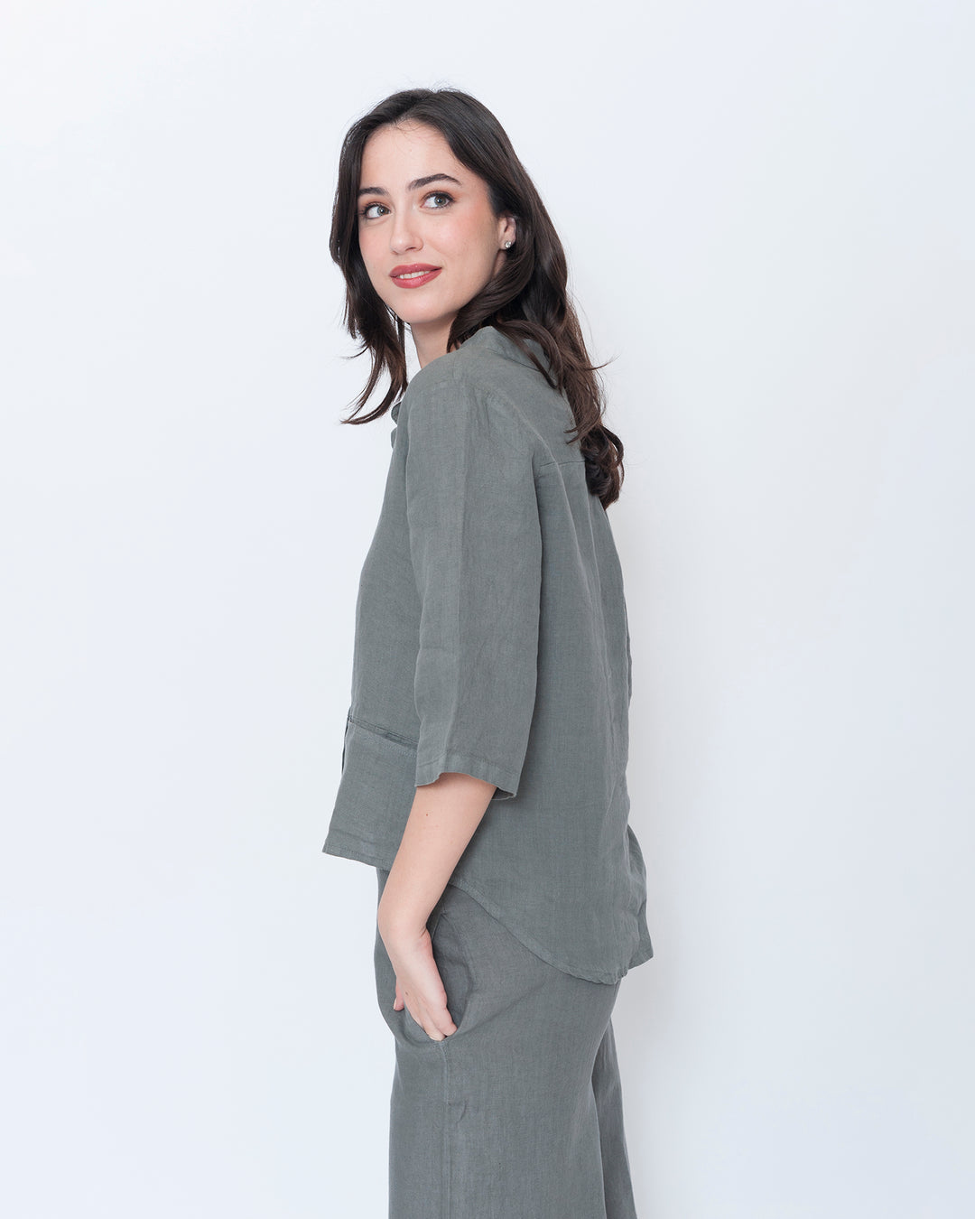 Blueberry Heritage Shirt, Slate